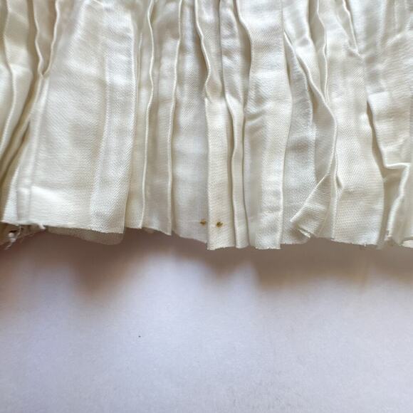 Ulla Johnson Ravenna One-Shoulder Pleated Ruffle Top Ivory Size 6 Blouse - Picture 11 of 13